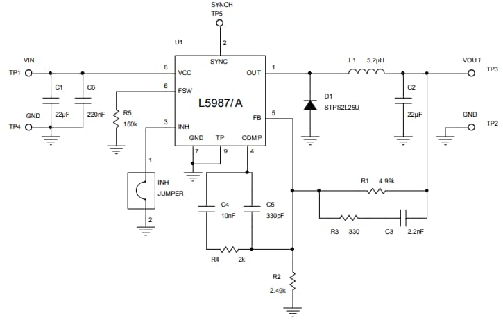 Schaltplan - STMicroelectronics STEVAL-ISA201V1 Evaluierungsboard